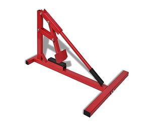 vidaXL Desmontadora de Motocicleta Profesional Rojo Soporte Motos Rueda Carga