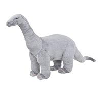 vidaXL Dinosaurio Brachiosaurus de Peluche de Pie Gris XXL Animal de Juguete