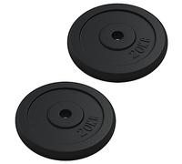 vidaXL Discos de Pesas Barras Entrenamiento Levantamiento Fitness Culturismo Corporal Musculación Ejercicio Deporte Hierro Fundido 40 kg