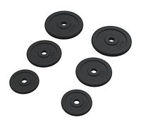 vidaXL Discos de Pesas Barras Entrenamiento Levantamiento Fitness Culturismo Ejercicio Deporte Gimnasio Casa de Hierro Fundido 6 Piezas 30 kg