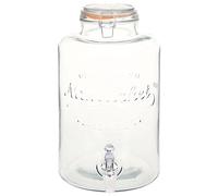 Dispensador de agua XXL con grifo vidrio transparente 8 L
