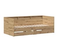 vidaXL - Cama de día con cajones (roble artesanal, madera de ingeniería)
