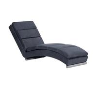 Vidaxl diván de piel de ante artificial gris