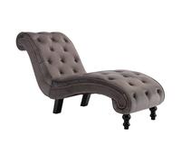 Vidaxl diván de terciopelo gris