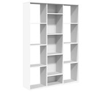 vidaXL Divisor Espacios/Estantería Contrachapada Mobiliario Decoración Interior Casa Diseño Elegante Clásica Duradera Robusta Blanco 100x24x140cm