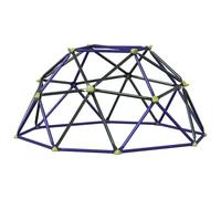 vidaXL Domo de Escalada Azul Acero, Jardín y Terraza, Resistente Dome para Escalar, Materiales UV, Juegos para Niños, Aventura al Aire Libre