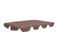 vidaXL Dosel de Repuesto Columpio de Jardín Mecedora Capota Repuesto Reemplazo Cubierta Toldo Tapa Parasol Sombrilla Patio 188/168x145/110 cm Marrón