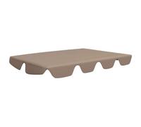 vidaXL Dosel de Repuesto Columpio jardín Gris Taupe 188/168x145/110 cm