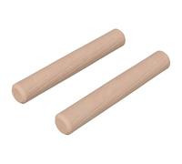 vidaXL Dowel de madera 2 pcs Natural Ø 6 x 40 mm Madera sólida, Sala de estar, Espigas de madera, Componentes de madera maciza, Varillas de espiga de bricolaje, Manualidades, Herramientas de ensambla