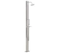 vidaXL Ducha de exterior de acero inoxidable recta