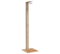 vidaXL Ducha de Exterior ratán PE y Madera Acacia Beige 50x55x224 cm