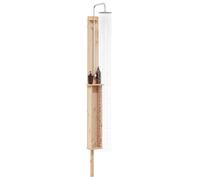 vidaXL Ducha Exterior 246 cm Madera Maciza de Pino y Acero Inoxidable