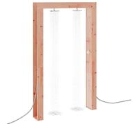 vidaXL Ducha exterior Nature 137 x 23 x 226 cm, madera maciza de abeto Douglas para jardín y patio, ducha moderna al aire libre, duradera, resistente a la corrosión, resistente a la intemperie