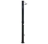 vidaXL Ducha Solar Divisible Piscina Camping Secundarias al Aire Libre de Verano Jardín Acampadas Terraza Exterior Ajustable Negro 220 cm 20 L