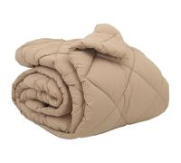 vidaXL Edredón de Invierno Taupé 200 x 200 cm Microfibra, Dormitorio, Rectangular, Minimalista, Ligero, Transpirable, Diseño para Confort, Estética Moderna y Funcionalidad en Armonía