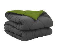 vidaXL Edredón de Todo el Año Verde y Antracita 200 x 140 cm, Dormitorio, Rectangular, Clásico, Otro, Ideas de diseño para un Espacio Acogedor y Funcional, Maximiza la Comodidad con Estilo, Inspiraci