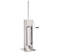 vidaXL Embutidora Manual de Acero Inoxidable 7 L Casa Hogar Electrodoméstico Cocina Picadora Verdura Alimento Embutido Aparato Utensilio Plateado