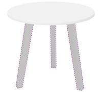 vidaXL Encimera Ø 50 x 1,5 cm Redondo Madera de ingeniería Blanco