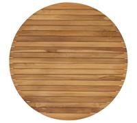 vidaXL Encimera Ø 80 x 3,5 Redondo Madera de Teca Maciza Natural