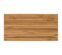 vidaXL Encimera 100 x 50 x 3,5 cm Rectangular Madera de teca maciza, Superficie de teca elegante, mesa de comedor moderna, mueble funcional y con estilo