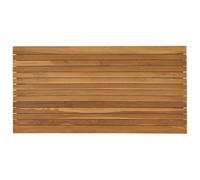 vidaXL Encimera 110 x 55 x 3,5 cm Rectangular Madera de teca maciza, Superficie de teca elegante, mesa de comedor moderna, mueble funcional y con estilo
