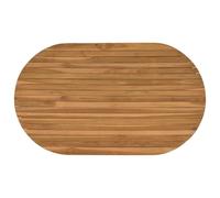 vidaXL Encimera 120 x 70 x 3,5 cm Ovalado Madera de teca maciza, Superficie de teca elegante, mesa de comedor moderna, mueble funcional y con estilo