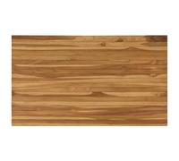 vidaXL Encimera 120 x 70 x 3,5 cm Rectangular Madera de teca maciza, Superficie de teca elegante, mesa de comedor moderna, mueble funcional y con estilo