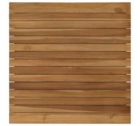 vidaXL Encimera 60 x 60 x 3,5 cm Cuadrado Madera de teca maciza, Mesa de teca, diseño moderno, mueble para casa, escritorio interior, exterior, pieza personalizada, color marrón