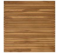 vidaXL Encimera 80 x 80 x 3,5 cm Cuadrado Madera de teca maciza, Mesa de teca, diseño moderno, mueble para casa, escritorio interior, exterior, pieza personalizada, color marrón