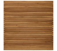 vidaXL Encimera 90 x 90 x 3,5 cm Cuadrado Madera de teca maciza, Mesa de teca, diseño moderno, mueble para casa, escritorio interior, exterior, pieza personalizada, color marrón