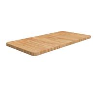 vidaXL Encimera de Baño Lavabo Tablero Superficie Tocador Mesa Centro Mesita Cocina Comedor Salón Sala de Estar Madera Maciza Tratada Marrón Claro