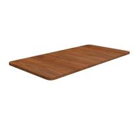 vidaXL Encimera de Baño Lavabo Tablero Superficie Tocador Mesa Centro Mesita Cocina Comedor Salón Sala de Estar Madera Maciza Tratada Marrón Oscuro