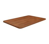 vidaXL Encimera de Baño Lavabo Tablero Superficie Tocador Mesa Centro Mesita Cocina Comedor Salón Sala de Estar Madera Maciza Tratada Marrón Oscuro