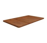 vidaXL Encimera de Baño Lavabo Tablero Superficie Tocador Mesa Centro Mesita Cocina Comedor Salón Sala de Estar Madera Maciza Tratada Marrón Oscuro