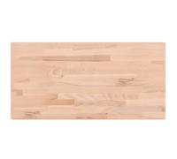 vidaXL Encimera de Baño, Superficie de Tocador, Encimera de Lavabo, Estante Encimera de Armario, Madera Maciza de Haya 100X50X1,5 cm