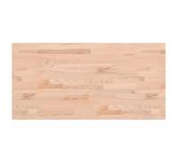vidaXL Encimera de baño – Superficie de tocador, madera maciza de haya 80x40x1,5 cm