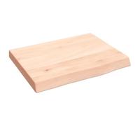 vidaXL Encimera de Baño, Tablero Plegable de Mesa, Encimera de Estantería Escritorio, Encimera para Armario, Madera Maciza sin Tratar