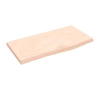vidaXL Encimera de baño Madera Maciza sin Tratar 60x30x(2-4) cm