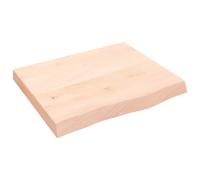 vidaXL Encimera de Baño, Tablero Plegable de Mesa, Encimera de Estantería Escritorio, Encimera para Armario, Madera Maciza sin Tratar
