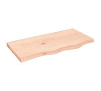 vidaXL Encimera para baño, escritorio y armario, tablero plegable - Madera maciza sin tratar