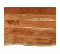 vidaXL Encimera de Baño Rectangular, Tablero de Tocador, Encimera de Lavabo, Tablero para Armario, Madera Maciza de Acacia 80x60x2,5 cm