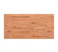vidaXL Encimera de Baño, Tablero de Lavabo Estante, Encimera de Tocador Armario, Encimera para Casa, Madera Maciza de Haya 80x40x1,5 cm