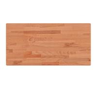 vidaXL Encimera de Baño, Tablero de Lavabo Estante, Encimera de Tocador Armario, Encimera para Casa, Madera Maciza de Haya 100x50x1,5 cm