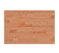 vidaXL Encimera de Baño, Tablero de Lavabo Estante, Encimera de Tocador Armario, Encimera para Casa, Madera Maciza de Haya 60x40x1,5 cm