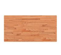 vidaXL Encimera de Baño, Tablero de Lavabo Estante, Encimera de Tocador Armario, Encimera para Casa, Madera Maciza de Haya 100x50x4 cm