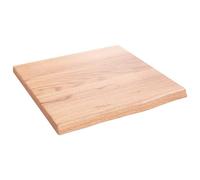 vidaXL Encimera de Baño, Tablero de Mesa, Encimera de Escritorio Tocador, Encimera para Armario Mueble, Madera Maciza Tratada Marrón Claro