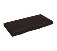 vidaXL Encimera de Baño, Tablero de Mueble Armario Tocador, Superficie de Mesa Escritorio, Estantería para Casa, Madera Maciza Tratada Marrón Oscuro