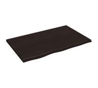 vidaXL Encimera de Baño, Tablero de Mueble Armario Tocador, Superficie de Mesa Escritorio, Estantería para Casa, Madera Maciza Tratada Marrón Oscuro