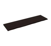 vidaXL Encimera de Baño, Tablero de Mueble Armario Tocador, Superficie de Mesa Escritorio, Estantería para Casa, Madera Maciza Tratada Marrón Oscuro