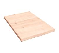 vidaXL Encimera de Baño, Tablero de Tocador, Tabla de Escritorio Mesa, Encimera de Armario Estantería Mueble, Madera Maciza sin Tratar